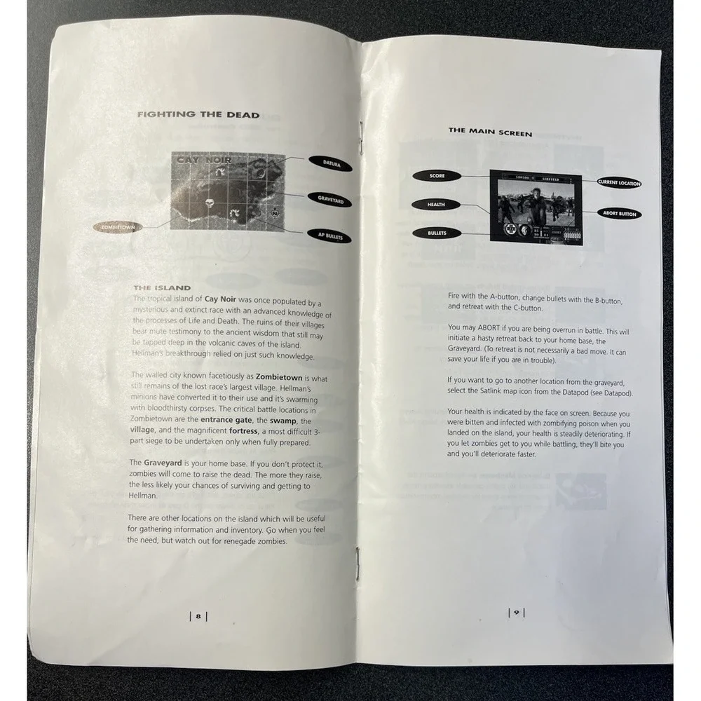Corpse Killer Video Game User Manual 3DO Panasonic